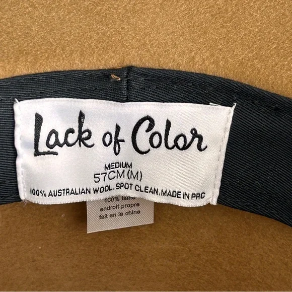 Lack of Color Wide Brim Women’s Australian Wool Hat 57cm Medium Boho Clean Girl - Picture 7 of 11